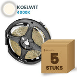 Doos met 5 rollen LED strip, koelwit 4000K