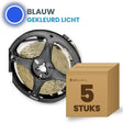 Doos met 5 rollen LED strip, blauw