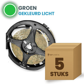 Doos met 5 rollen LED strip, groen
