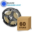 Doos met 60 rollen LED strip, blauw