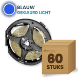 Doos met 60 rollen LED strip, blauw