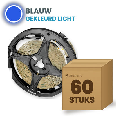 Carton de 60 rouleaux de ruban LED, bleu