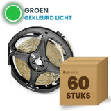 Doos met 60 rollen LED strip, groen