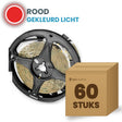 Doos met 60 rollen LED strip, rood