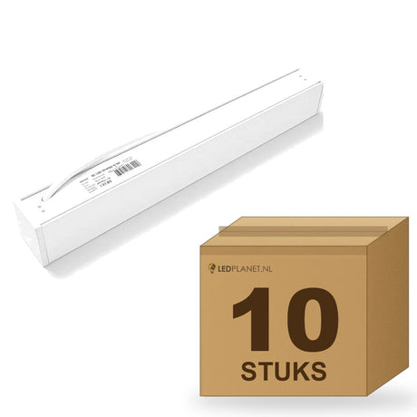 Doos met 10 hangende LED lichtbalken 150 cm wit