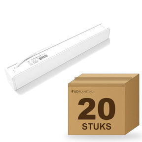 Doos met 20 hangende LED lichtbalken 150 cm wit