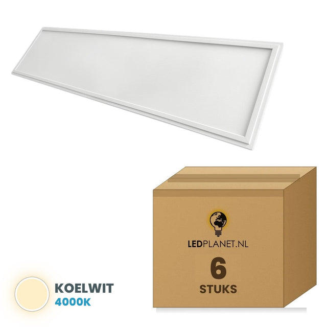 Doos met 6 stuks, lichtkleur koelwit 4000K