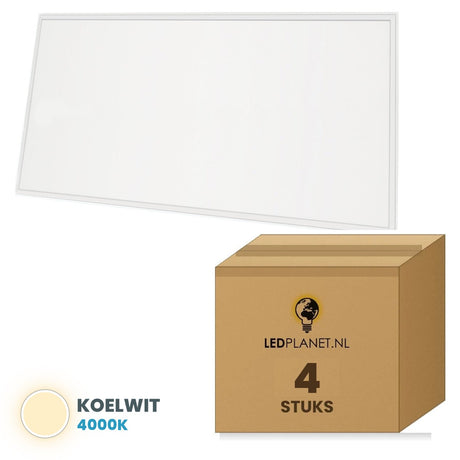 Doos met 4 stuks, lichtkleur koelwit 4000K