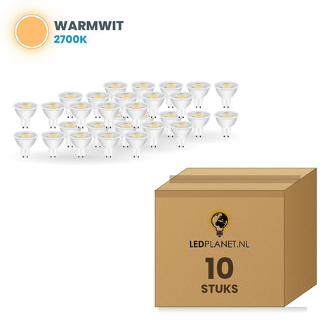 Carton de 10 pièces, couleur de lumière blanc chaud 2700K