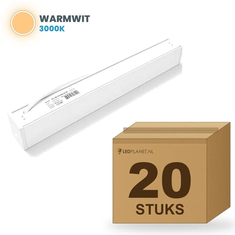 Doos met 20 stuks, lichtkleur warmwit 3000K