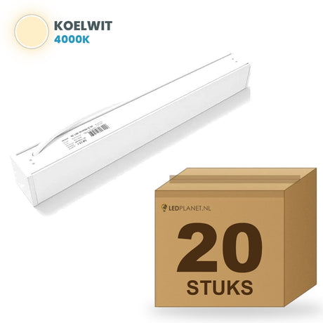 Doos met 20 stuks, lichtkleur koelwit 4000K