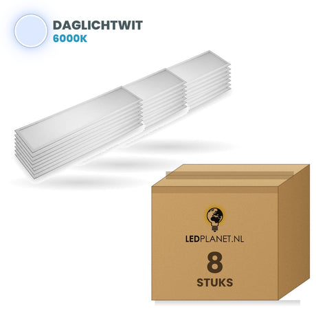 Doos met 8 stuks, lichtkleur daglichtwit 6000K