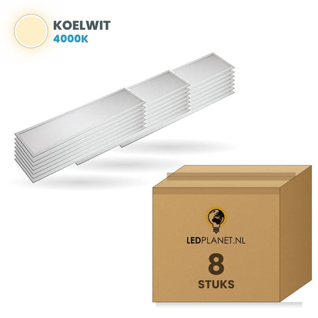 Doos met 8 stuks, lichtkleur koelwit 4000K
