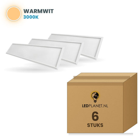 Doos met 6 stuks, lichtkleur warmwit 3000K