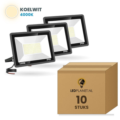 Doos met 10 stuks, lichtkleur koelwit 4000K