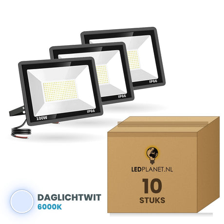 Doos met 10 stuks, lichtkleur daglichtwit 6000K