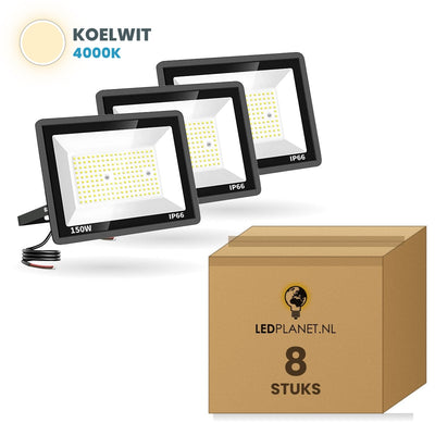 Doos met 8 stuks, lichtkleur koelwit 4000K