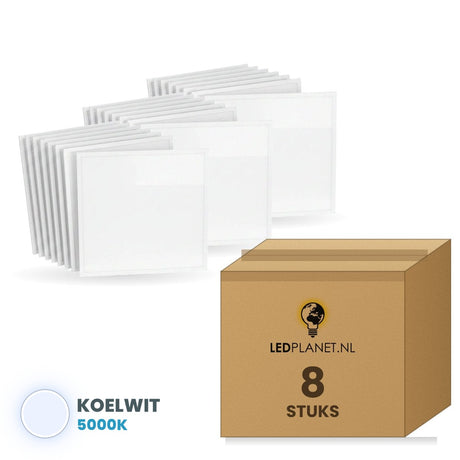 Carton de 8 pièces, couleur de lumière blanc neutre 5000K