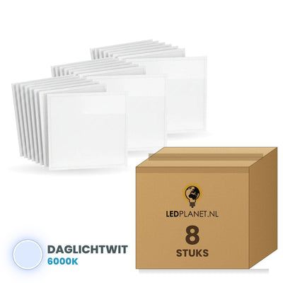 Doos met 8 stuks, lichtkleur daglichtwit 6000K
