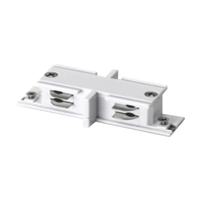 Mini rechte I-verbinder wit voor 3-fase rail