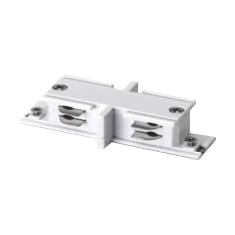 Mini rechte I-verbinder wit voor 3-fase rail