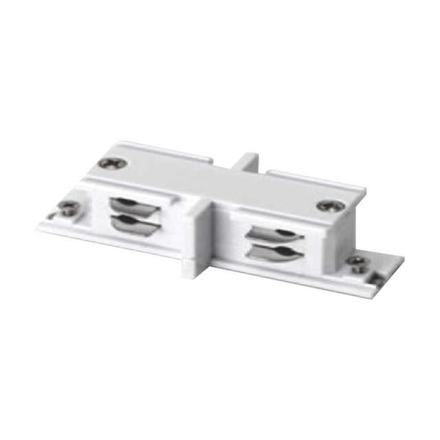 Mini rechte I-verbinder wit voor 3-fase rail