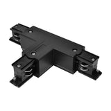 T-verbinder zwart voor 3-fase rail