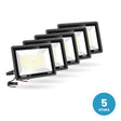 LED Schijnwerper 200W, 24.000 lm, 120° Breedstraler, IP66, 5 stuks