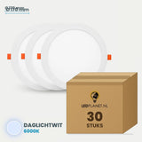 Set van 30 stuks LED Downlight Rond Ø170mm - Daglichtwit 6000K - in LEDPLANET doos