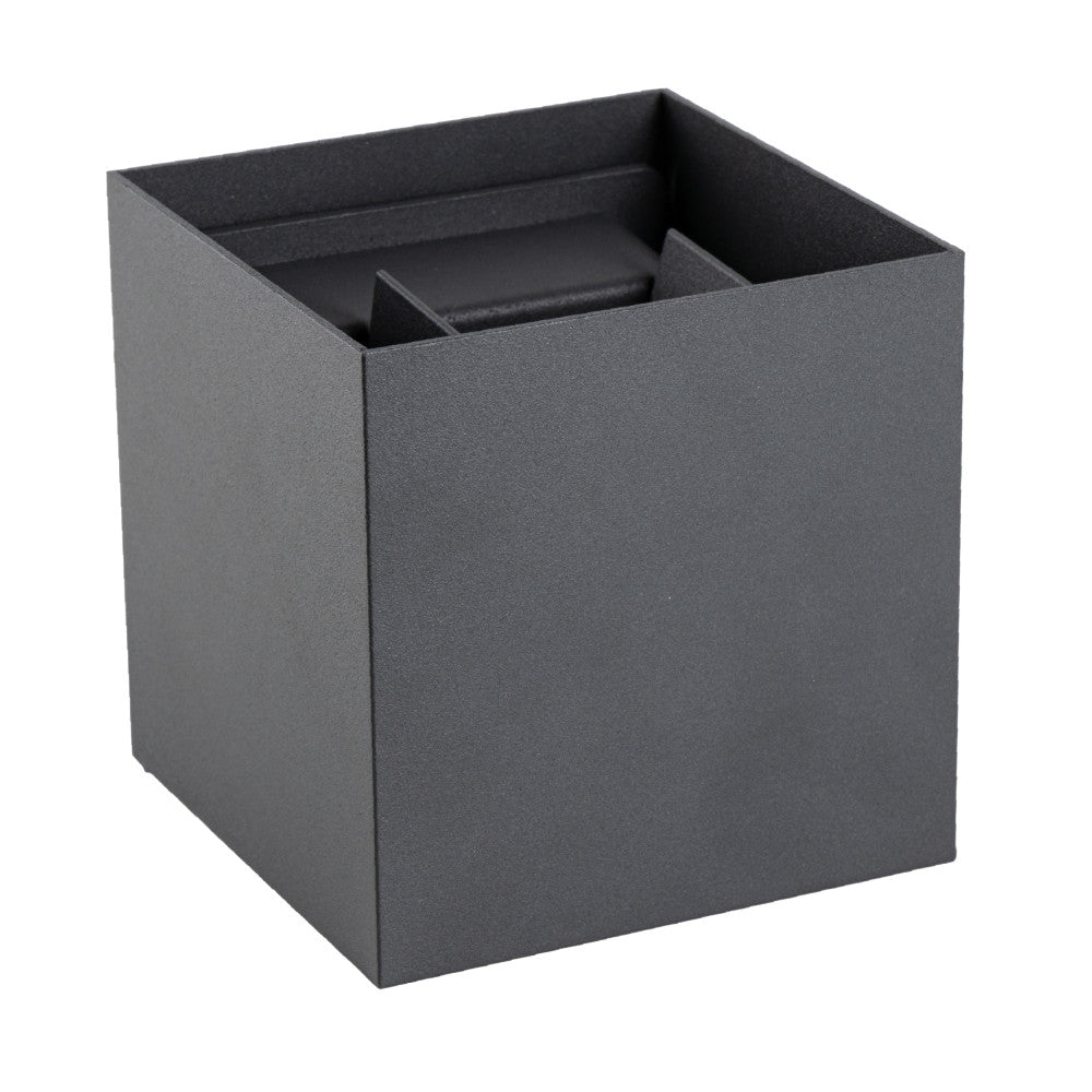 Lumo Cube anthracite - Applique murale sans source lumineuse - 1x G9 non inclus - IP65