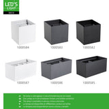 Lumo Cube anthracite - Applique murale sans source lumineuse - 1x G9 non inclus - IP65