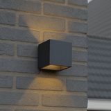 Lumo Cube anthracite - Applique murale sans source lumineuse - 1x G9 non inclus - IP65