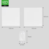 Lumo Cube Wit - Wandarmatuur zonder lichtbron - Excl 1xG9 - IP65