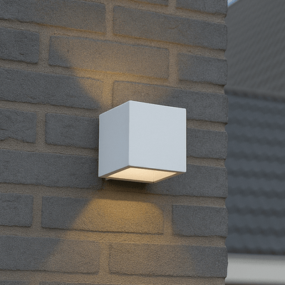 Lumo Cube blanc - Applique murale sans source lumineuse - 1x G9 non inclus - IP65