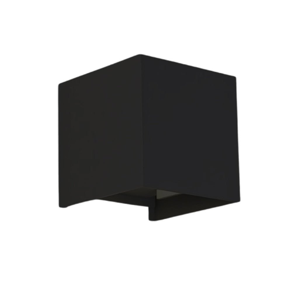 Applique LED Lumo Cube avec douille G9 - étanche IP65 - noire - source lumineuse non incluse