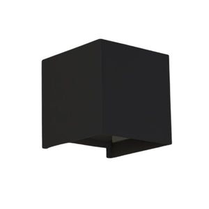 Applique LED Lumo Cube avec douille G9 - étanche IP65 - noire - source lumineuse non incluse