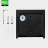 Applique LED Lumo Cube avec douille G9 - étanche IP65 - noire - source lumineuse non incluse