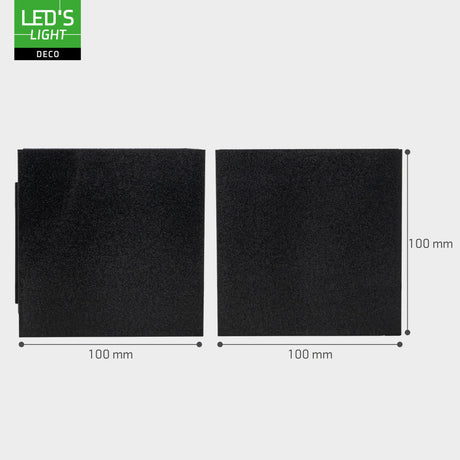 Applique extérieure Lumo Qube avec source lumineuse - applique murale - 380lm 1800K - Noir - IP54