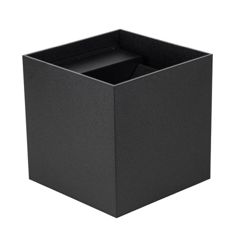 Applique extérieure Lumo Qube avec source lumineuse - applique murale - 380lm 1800K - Noir - IP54