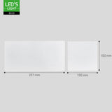 Lumo Recta Wit - Wandarmatuur zonder lichtbron - Excl 2xG9 - IP65