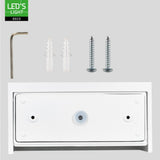 Lumo Recta Wit - Wandarmatuur zonder lichtbron - Excl 2xG9 - IP65
