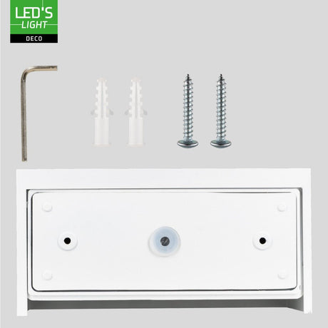 Lumo Recta blanc - Applique murale sans source lumineuse - 2x G9 non inclus - IP65