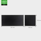 Lumo Recta Zwart - Wandarmatuur zonder lichtbron - Excl 2xG9 - IP65