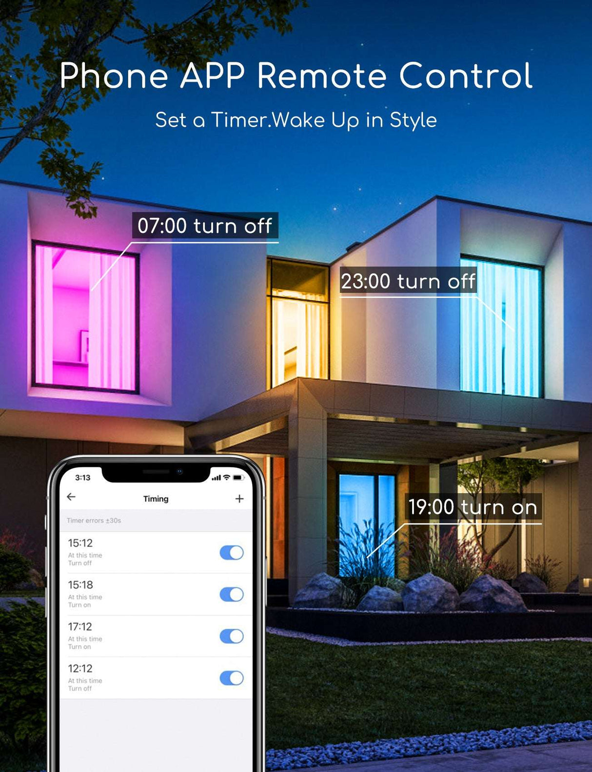 E14 slimme LED lamp wifi met afstandsbediening en timerfunctie voor flexibele verlichtingsopties