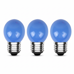 LED Kogellamp E27 Blauw, 300 lumen, 3W, IP20, G45, 230V, 3 stuks