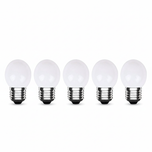 Ampoule LED sphérique E27 blanche - 300 lumen - 3W - IP20 - G45 - 230V - 5 pièces