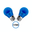 LED kogellampen 2 stuks 7W 600lm blauw 3000K IP20