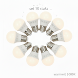 lamp led set 10 stuks 3000K warmwit voor sfeervolle verlichting