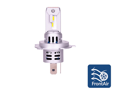 Kit de phares HB4 9006 blanc lumière du jour 6000K - 35 Watt et 2000 Lm/pièce | 12V CC - refroidissement actif