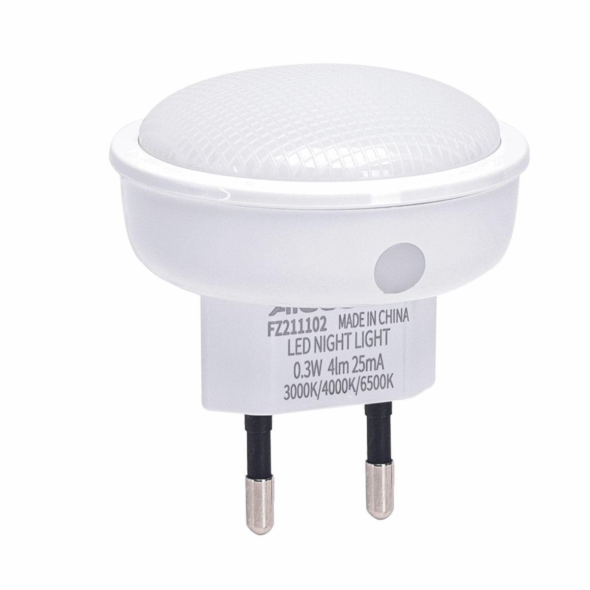 Nachtlampje rond warmwit, dagnachtsensor, 3000K/4000K/6500K